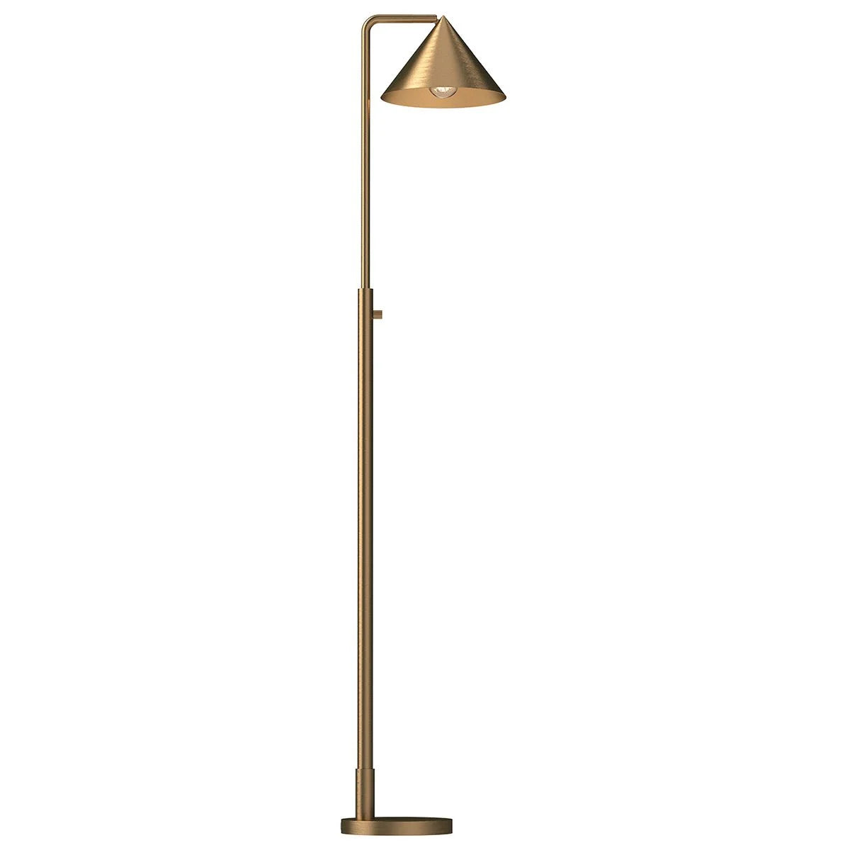 Alora Mood Remyck 1 lt Floor Lamp  - Brushed Gold/ Matte Black
