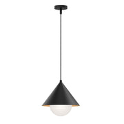 Alora Mood Remyck 1 lt Pendant - Brushed Gold/ Black