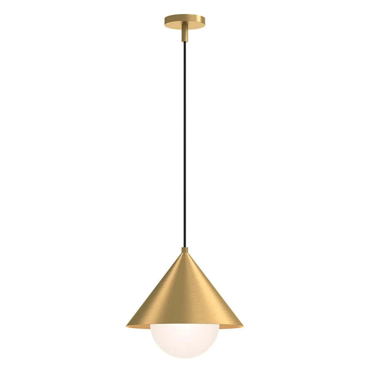 Alora Mood Remyck 1 lt Pendant - Brushed Gold/ Black