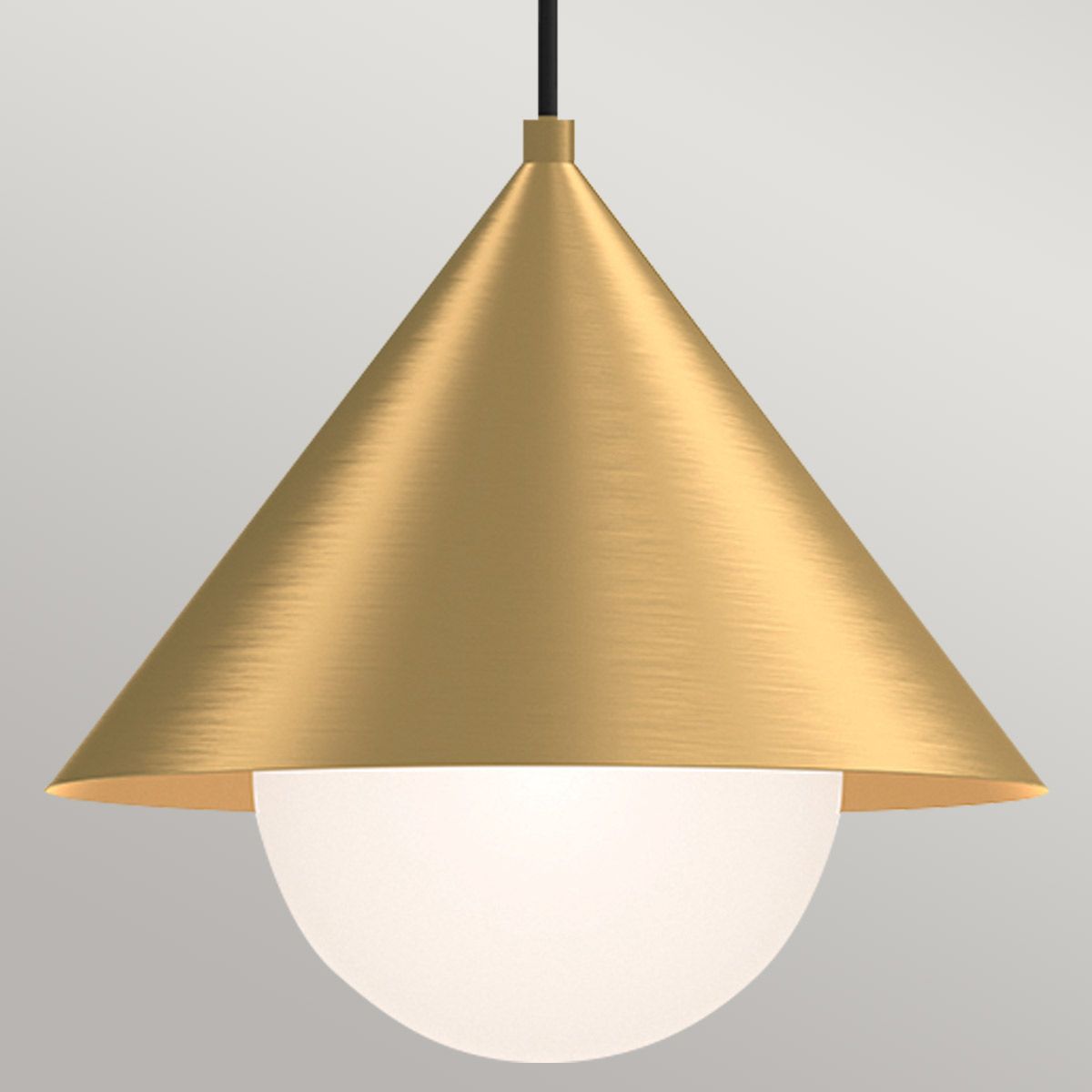 Alora Mood Remyck 1 lt Pendant - Brushed Gold/ Black
