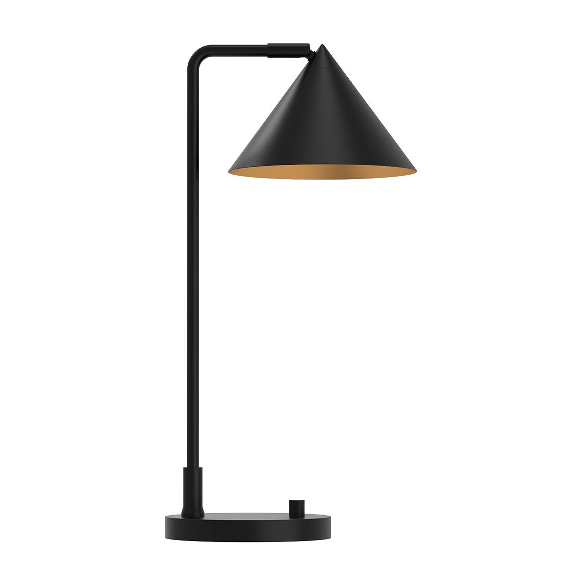 Alora Mood Remyck 1 lt Table Lamp - Brushed Gold/ Matte Black