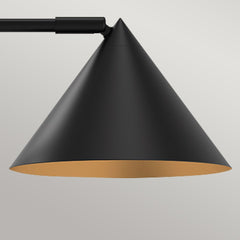 Alora Mood Remyck 1 lt Table Lamp - Brushed Gold/ Matte Black