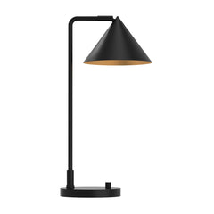 Alora Mood Remyck 1 lt Table Lamp - Brushed Gold/ Matte Black