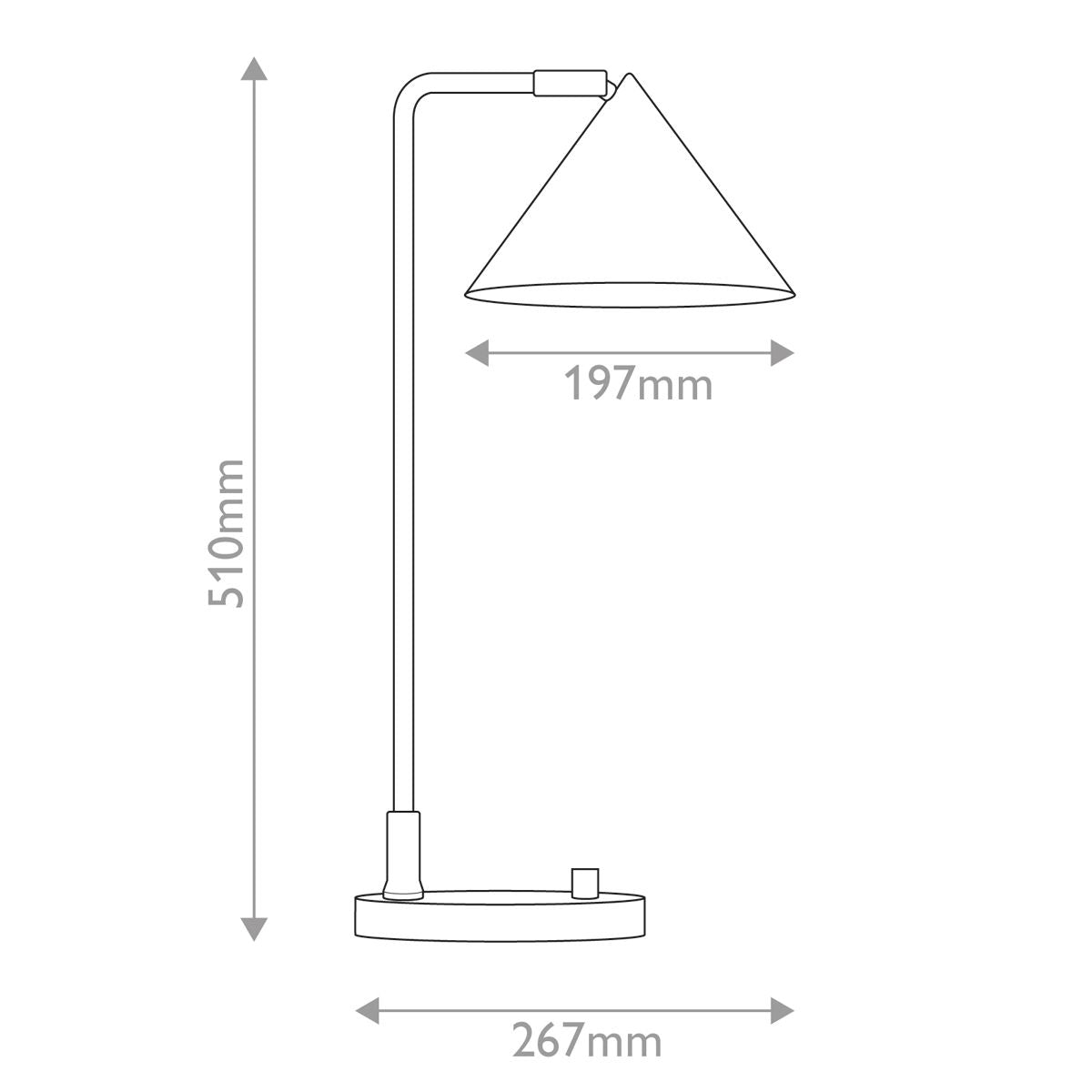 Alora Mood Remyck 1 lt Table Lamp - Brushed Gold/ Matte Black