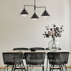 Alora Mood Remyck 3 lt Chandelier - Brushed Gold/ Matte Black
