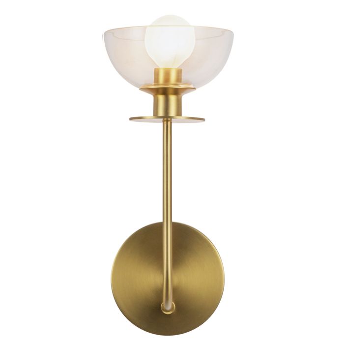 Alora Mood Sylvia 1 lt Wall Light- Brushed Gold/ Matte Black