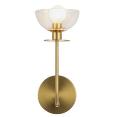 Alora Mood Sylvia 1 lt Wall Light- Brushed Gold/ Matte Black