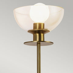 Alora Mood Sylvia 1 lt Wall Light- Brushed Gold/ Matte Black
