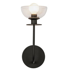 Alora Mood Sylvia 1 lt Wall Light- Brushed Gold/ Matte Black