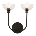 Alora Mood Sylvia 2 lt Wall Light - Brushed Gold/ Matte Black