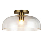 Alora Mood Sylvia 1 lt Semi Flush  - Brushed Gold/ Matte Black
