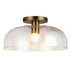 Alora Mood Sylvia 1 lt Semi Flush  - Brushed Gold/ Matte Black