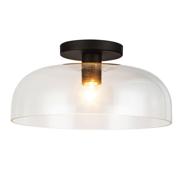 Alora Mood Sylvia 1 lt Semi Flush  - Brushed Gold/ Matte Black