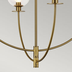 Alora Mood Sylvia 4 lt Chandelier - Brushed Gold/ Matte Black