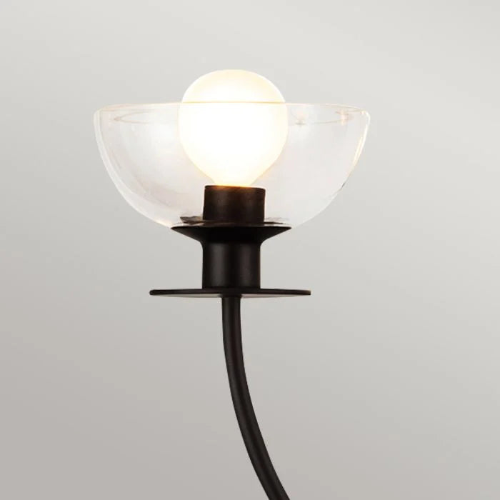 Alora Mood Sylvia 4 lt Chandelier - Brushed Gold/ Matte Black