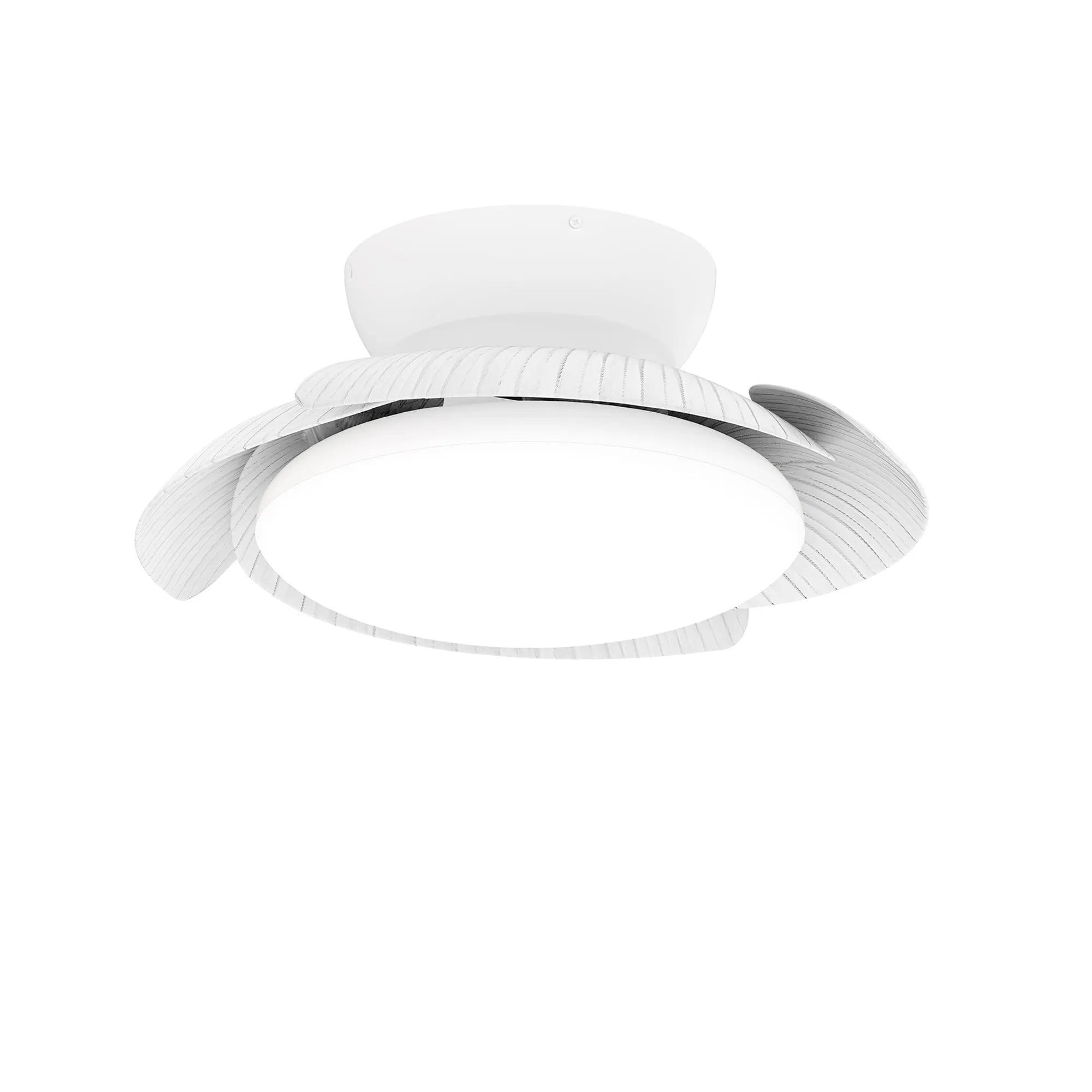 Aloha LED Fan Light W/ Remote Control - White/Wood