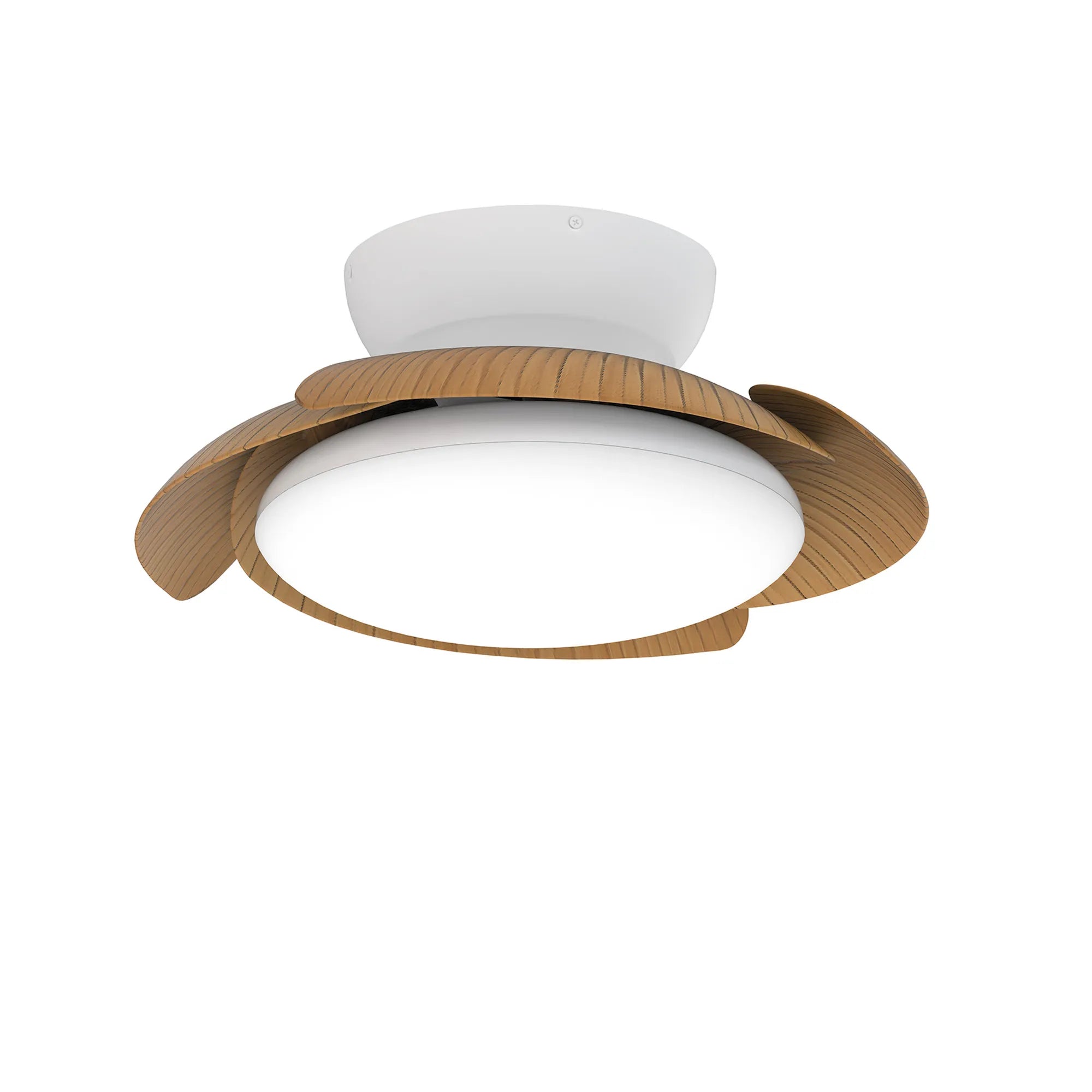 Aloha LED Fan Light W/ Remote Control - White/Wood