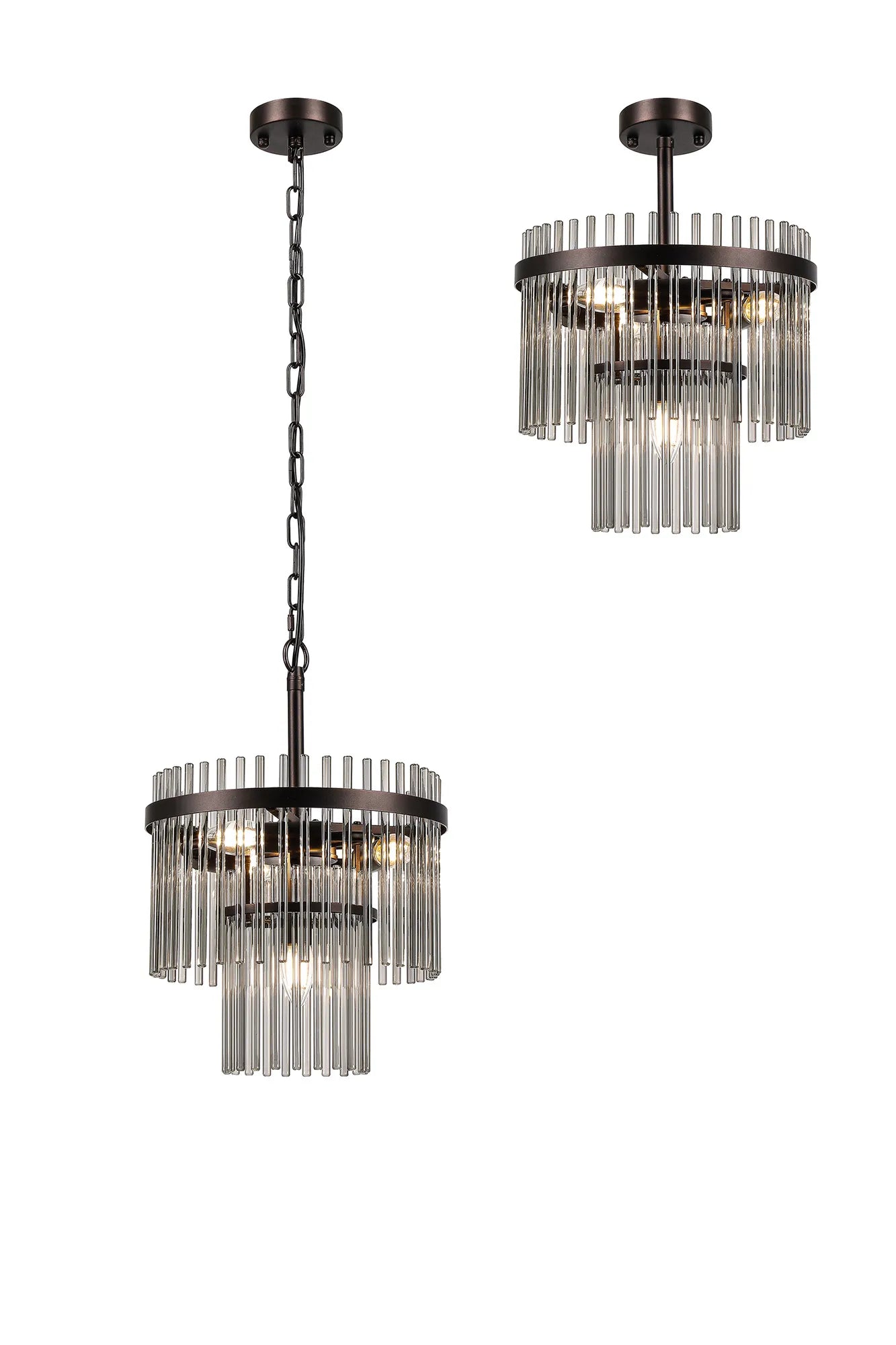 Colmar 4/7Lt Crystal Chandelier - Various Colours