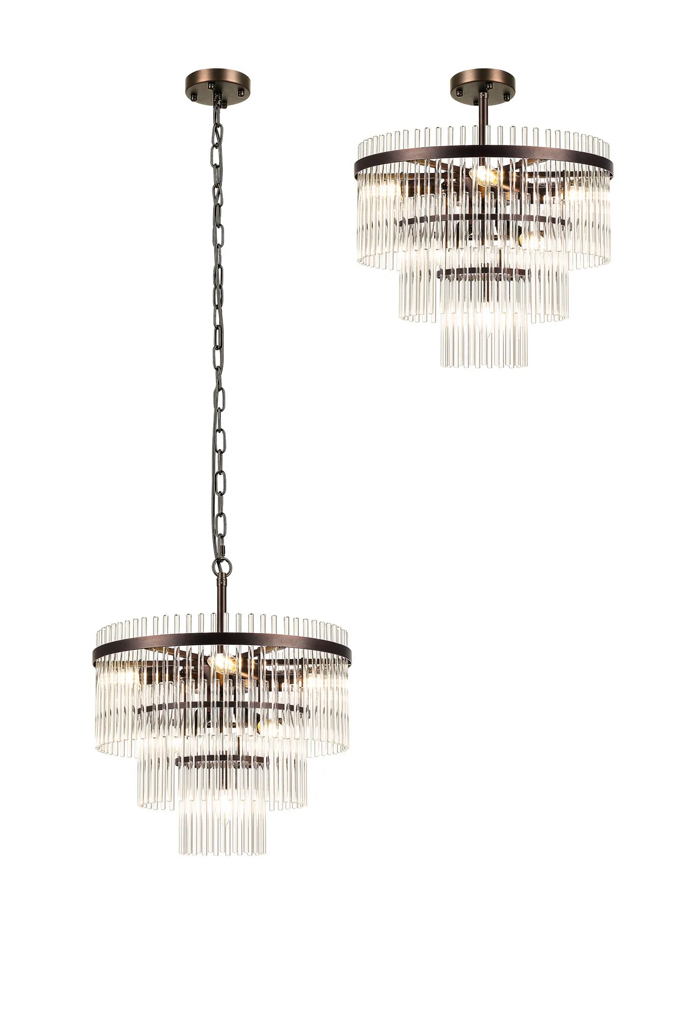 Colmar 4/7Lt Crystal Chandelier - Various Colours