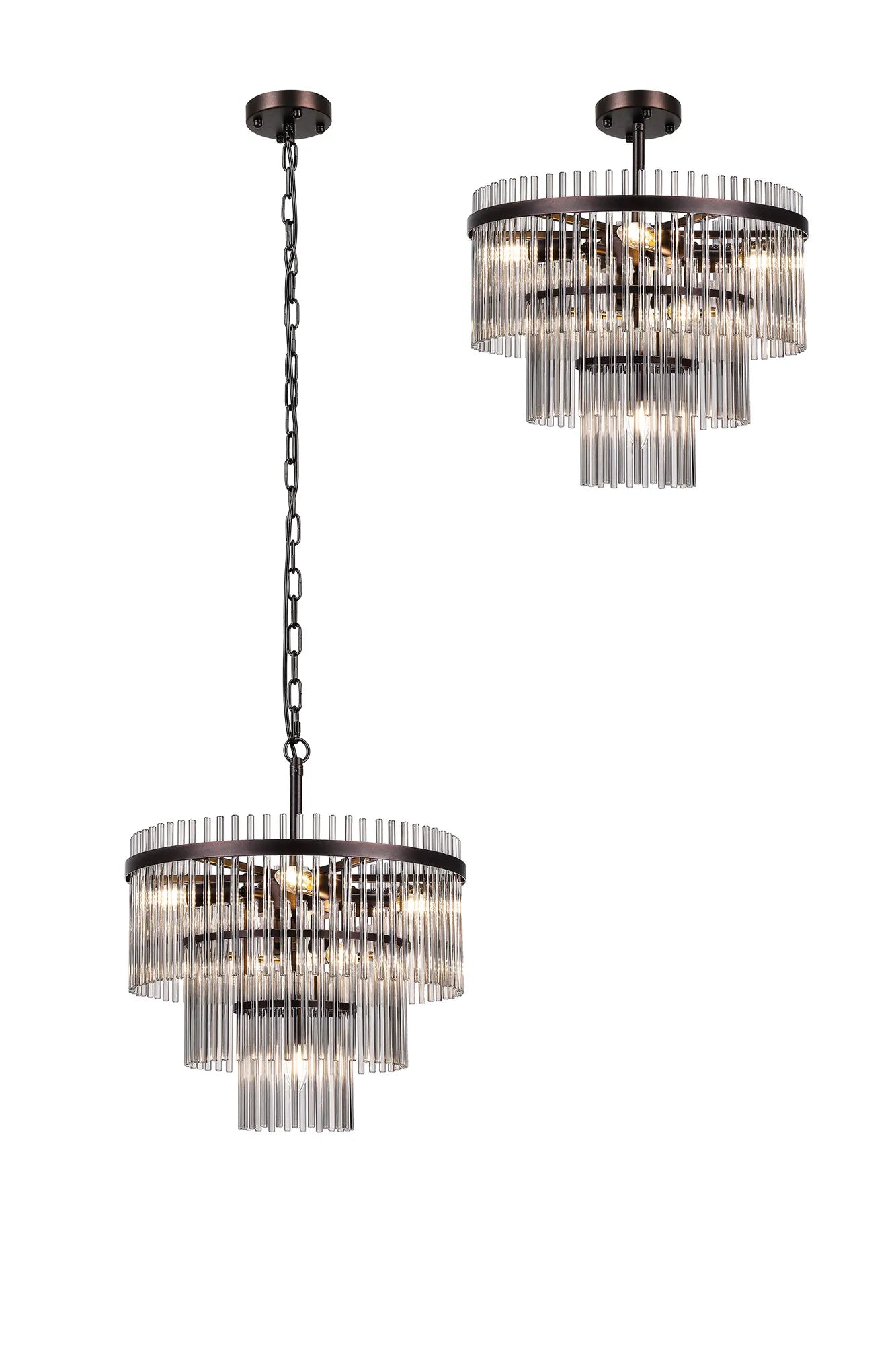 Colmar 4/7Lt Crystal Chandelier - Various Colours