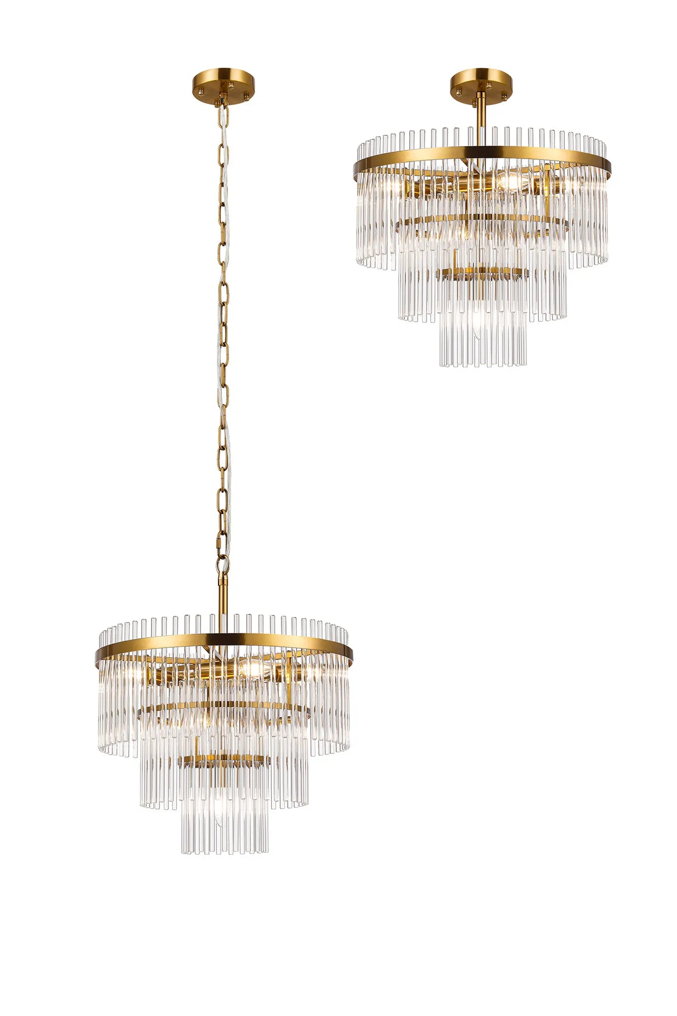 Colmar 4/7Lt Crystal Chandelier - Various Colours