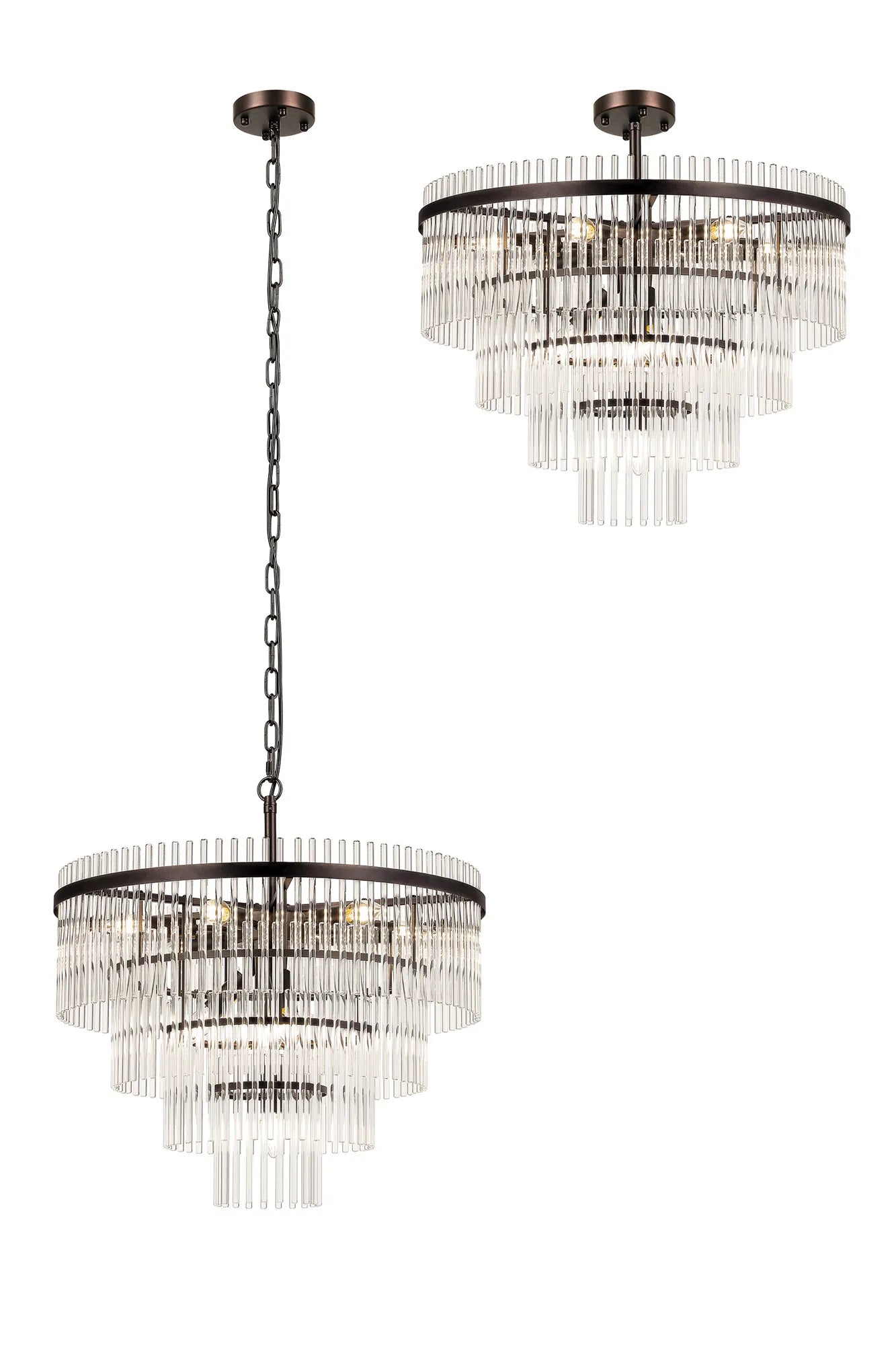 Colmar 10Lt Crystal Chandelier - Various Colours