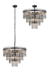 Colmar 10Lt Crystal Chandelier - Various Colours