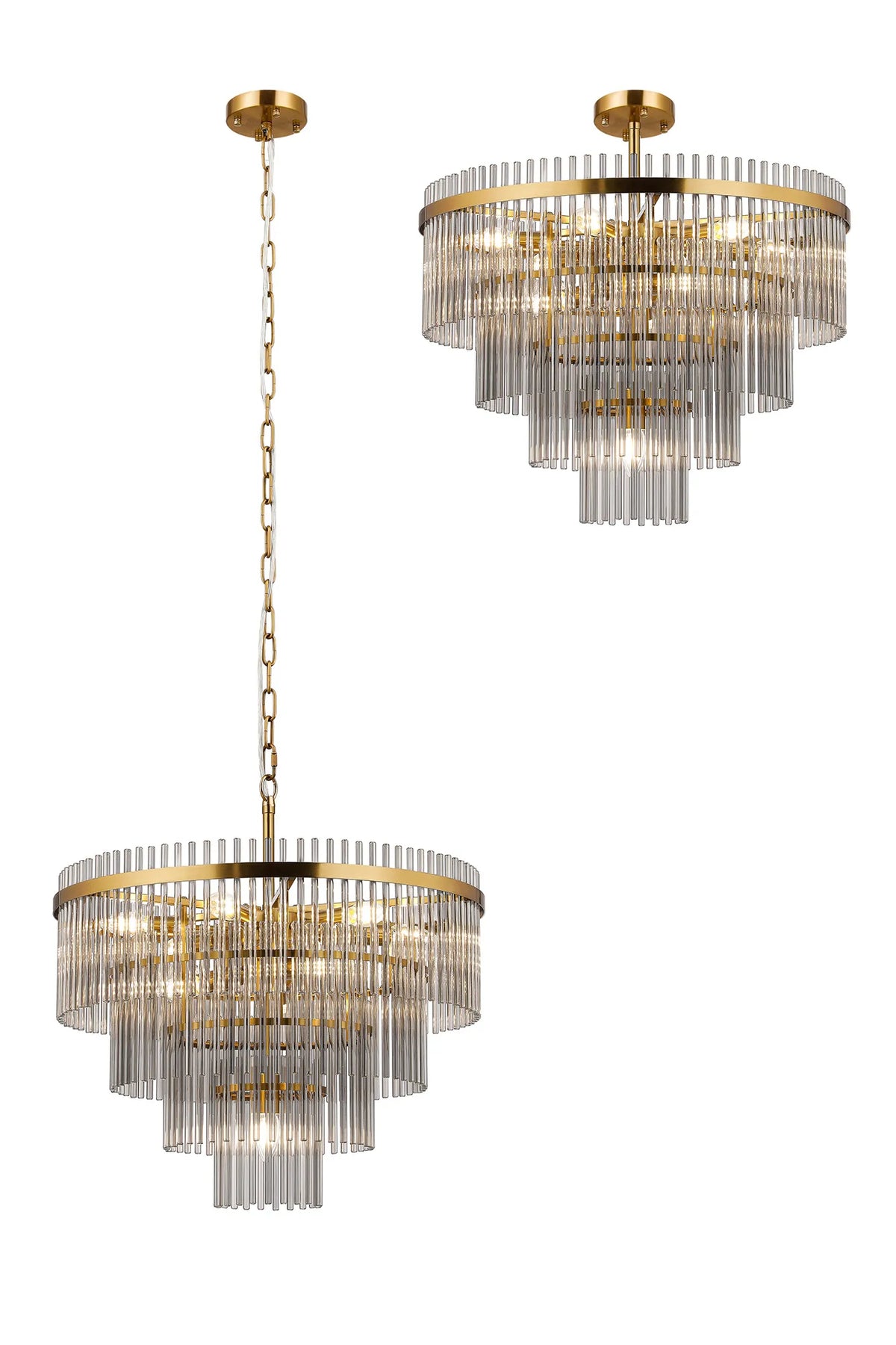 Colmar 10Lt Crystal Chandelier - Various Colours