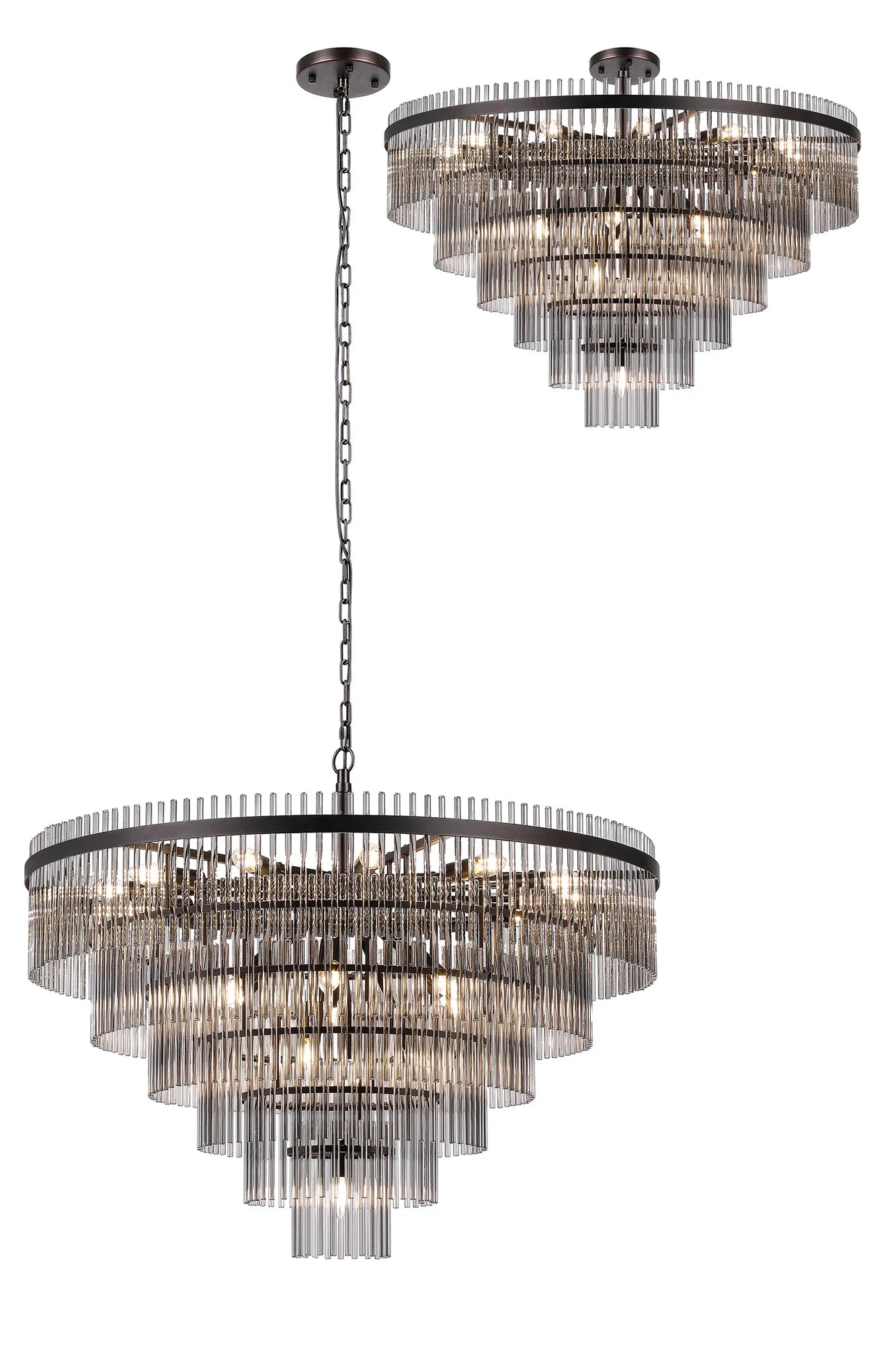 Colmar 15/22Lt Crystal Chandelier - Various Colours