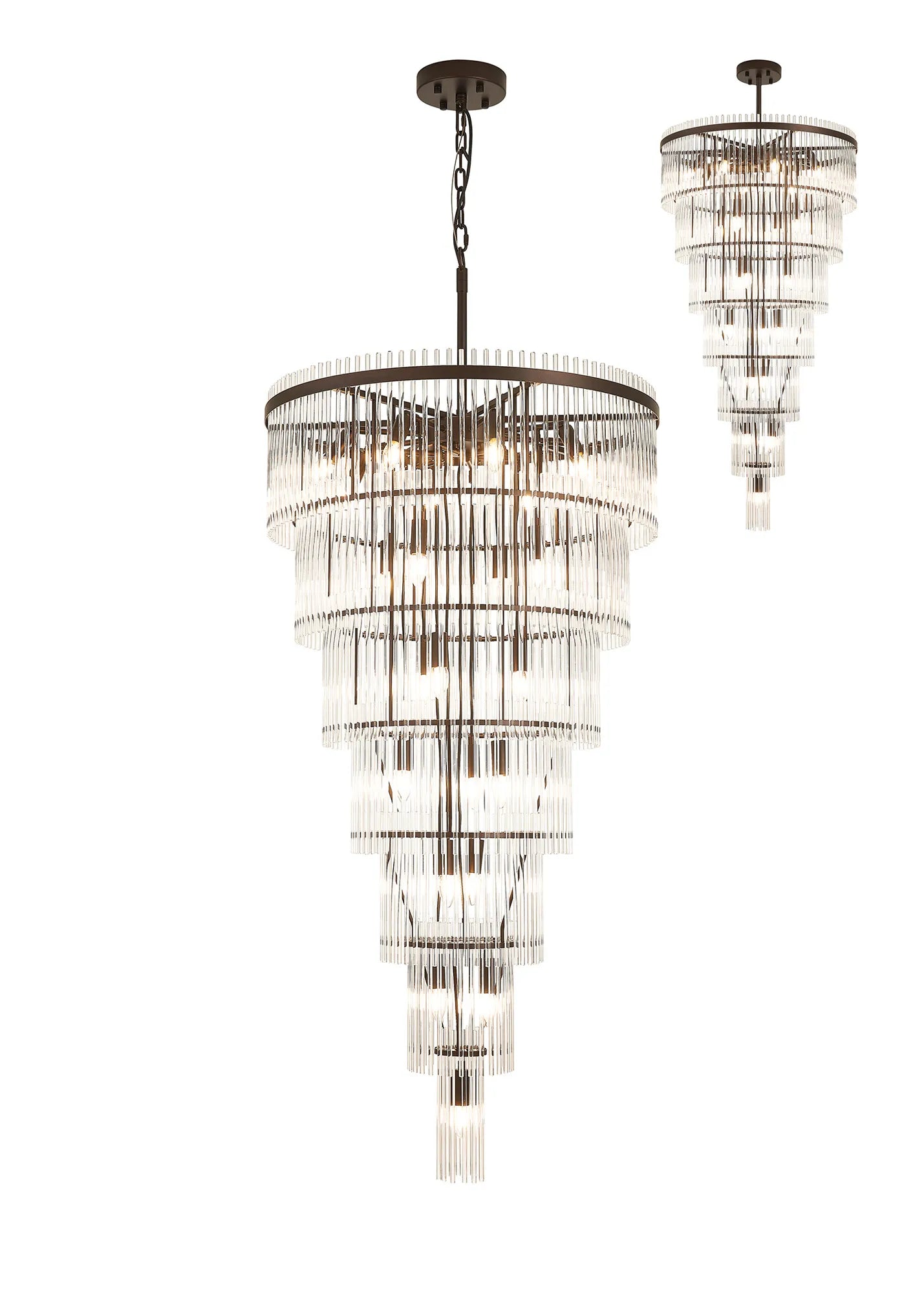 Colmar 23Lt Pendant/Fixed Ceiling Chandelier - Various Colours