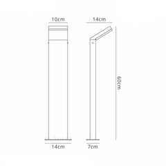 Alpine Bollard, 12W LED, 3000K, 1020lm, IP65, Anthracite