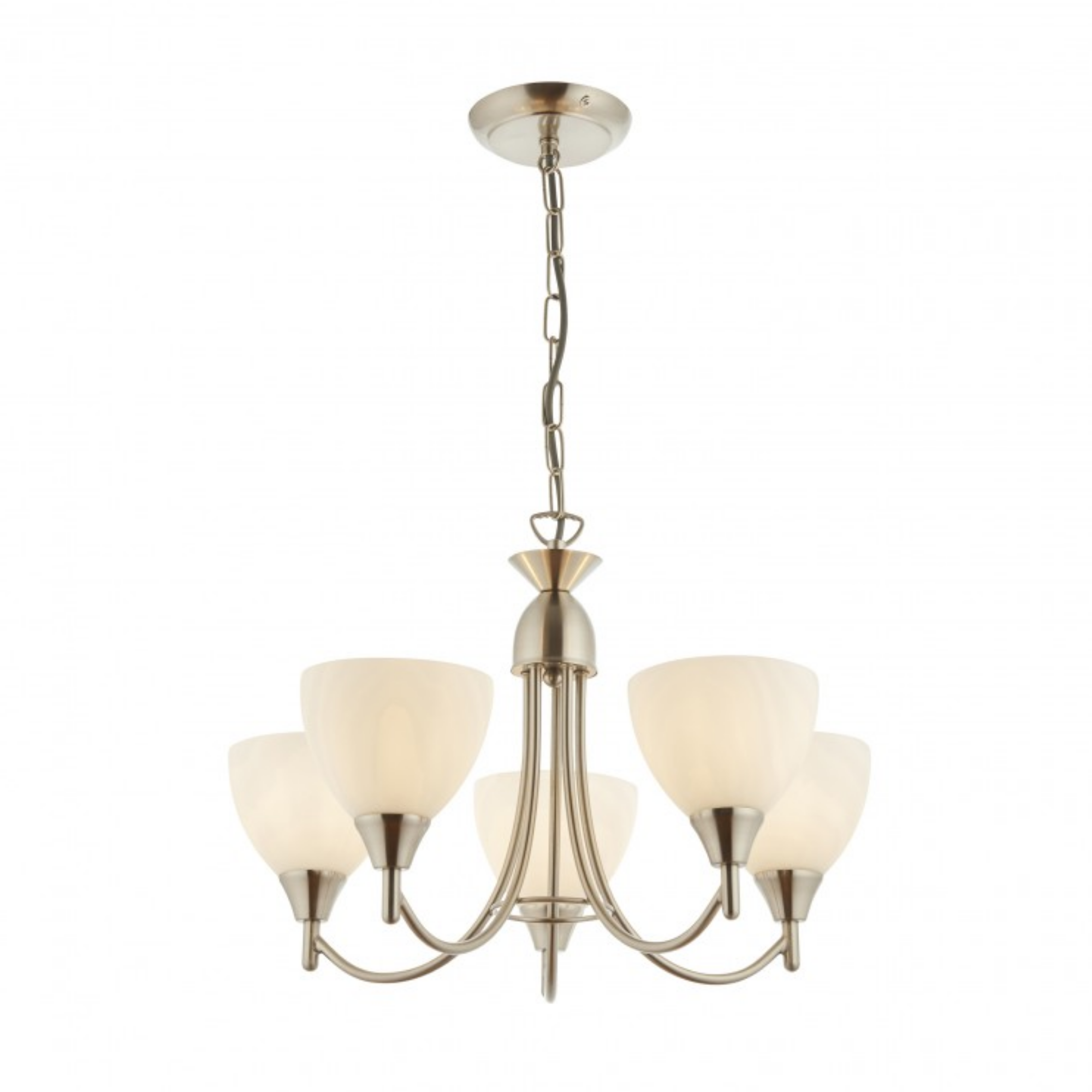 Alton 5 Pendant Light Satin Chrome - Cusack Lighting