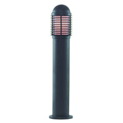 ALUMINIUM IP44 BLACK BOLLARD LIGHT POLYCARBONATE DIFFUSER 73cm - Cusack Lighting