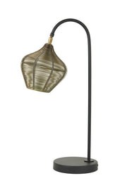 Alvaro Table Lamp - Antique Bronze & Matt Black Finish