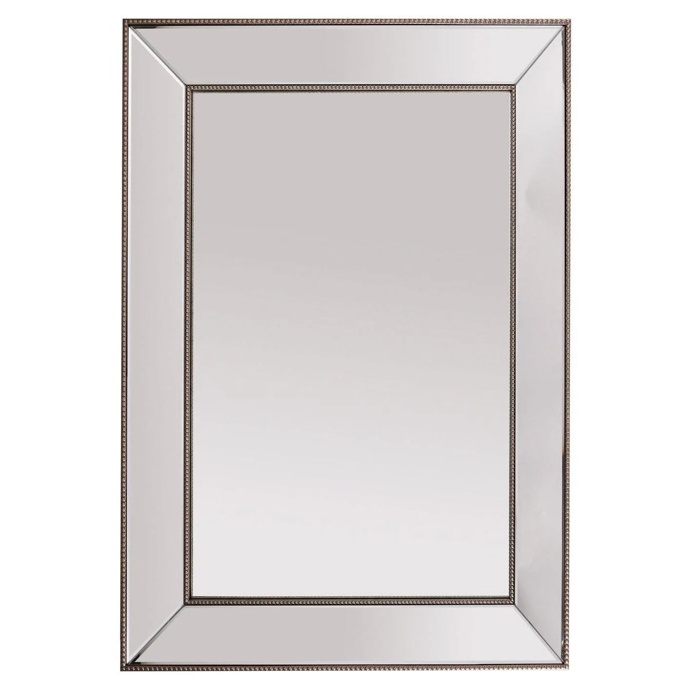 Ambar Rectangular Mirror - Silver Finish