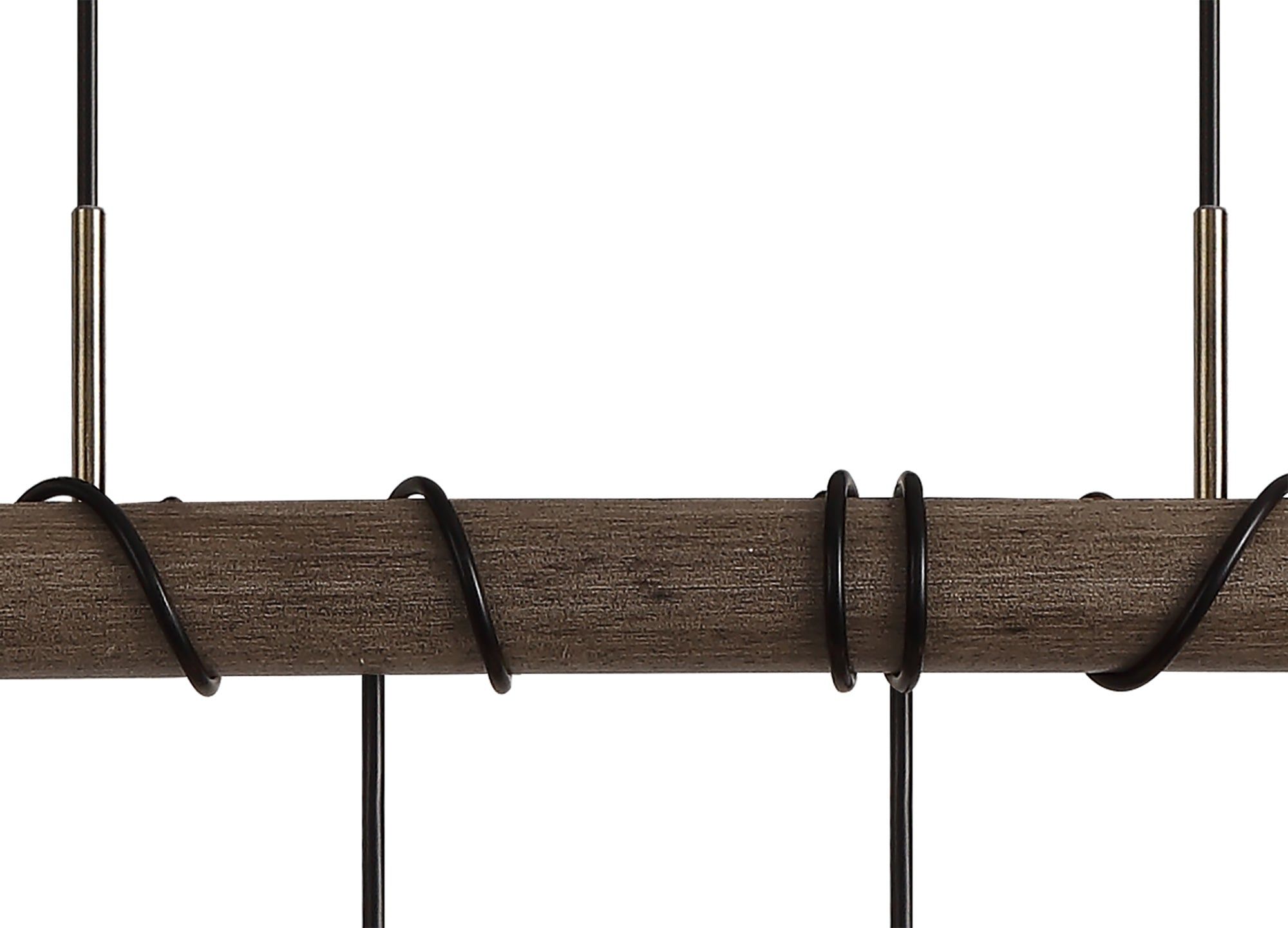 Ambover Kitchen Table/Island Ceiling Light, 6Lt x E27, Medium Oak & Antique Brass, IP20