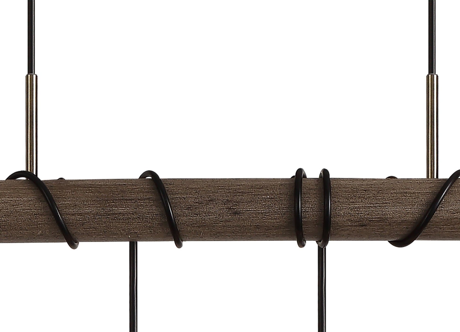 Ambover Kitchen Table/Island Ceiling Light, 6Lt x E27, Medium Oak & Antique Brass, IP20