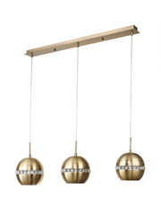Andrea 3Lt Linear Pendant - Various Colours