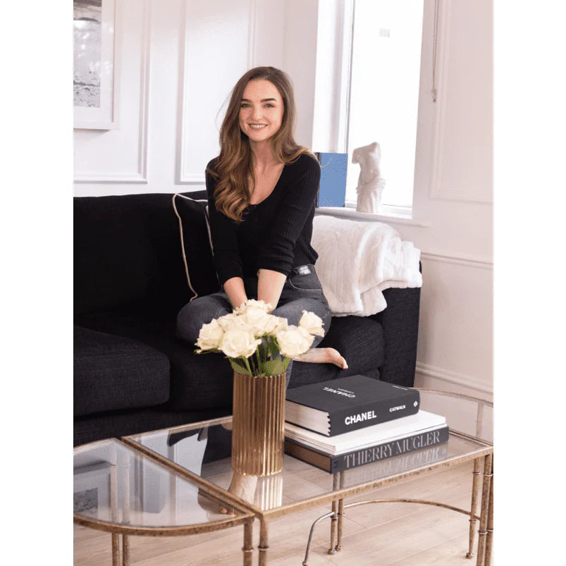 Andria Table Set - Antique Gold Finish