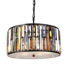 PF1039/5BL EXCLUSIVE AMBER & BLACK CRYSTAL - Cusack Lighting