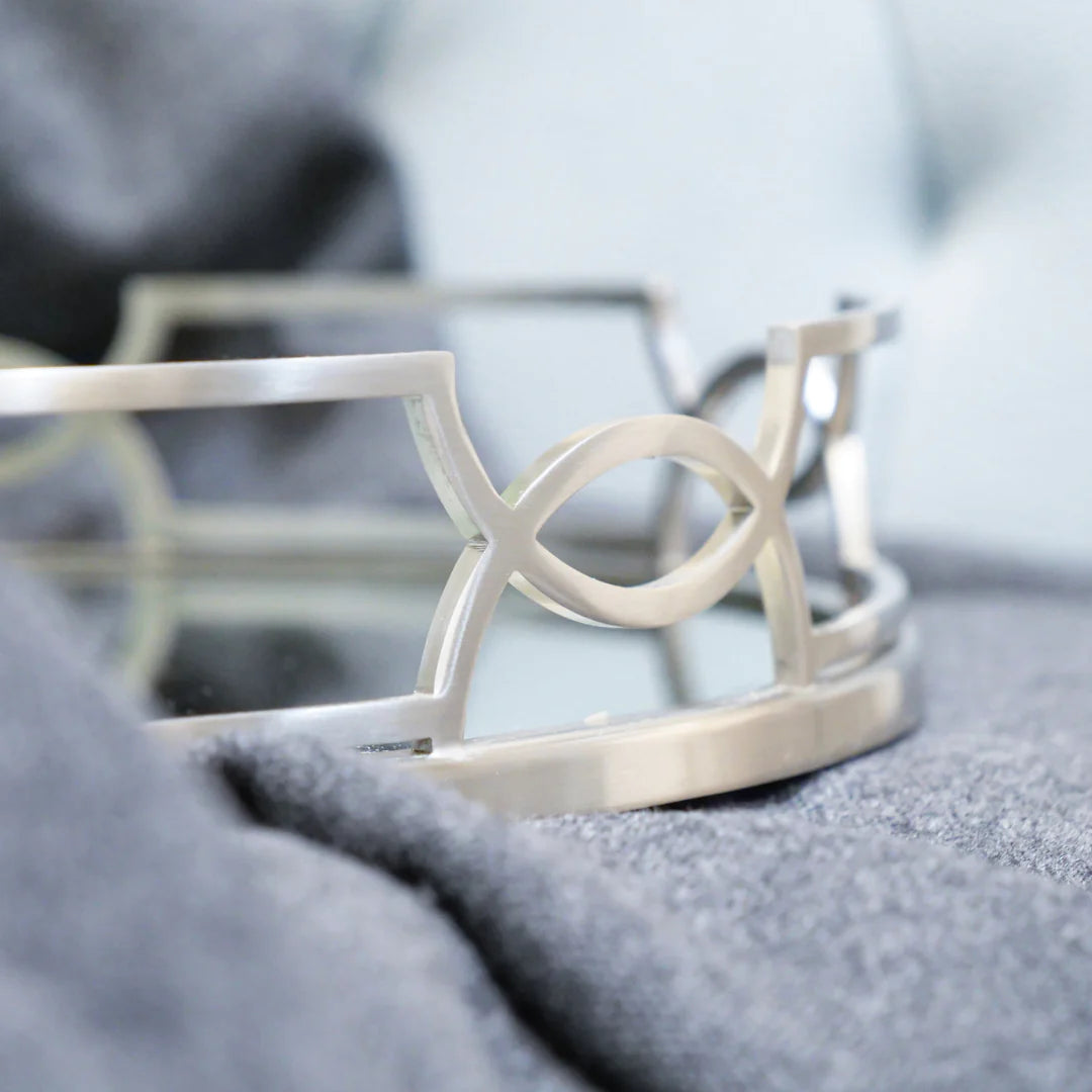 Anna Tray - Chrome & Mirror Finish