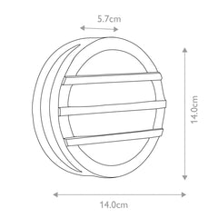 Ano 1 Light Wall/Ceiling Lantern - Graphite