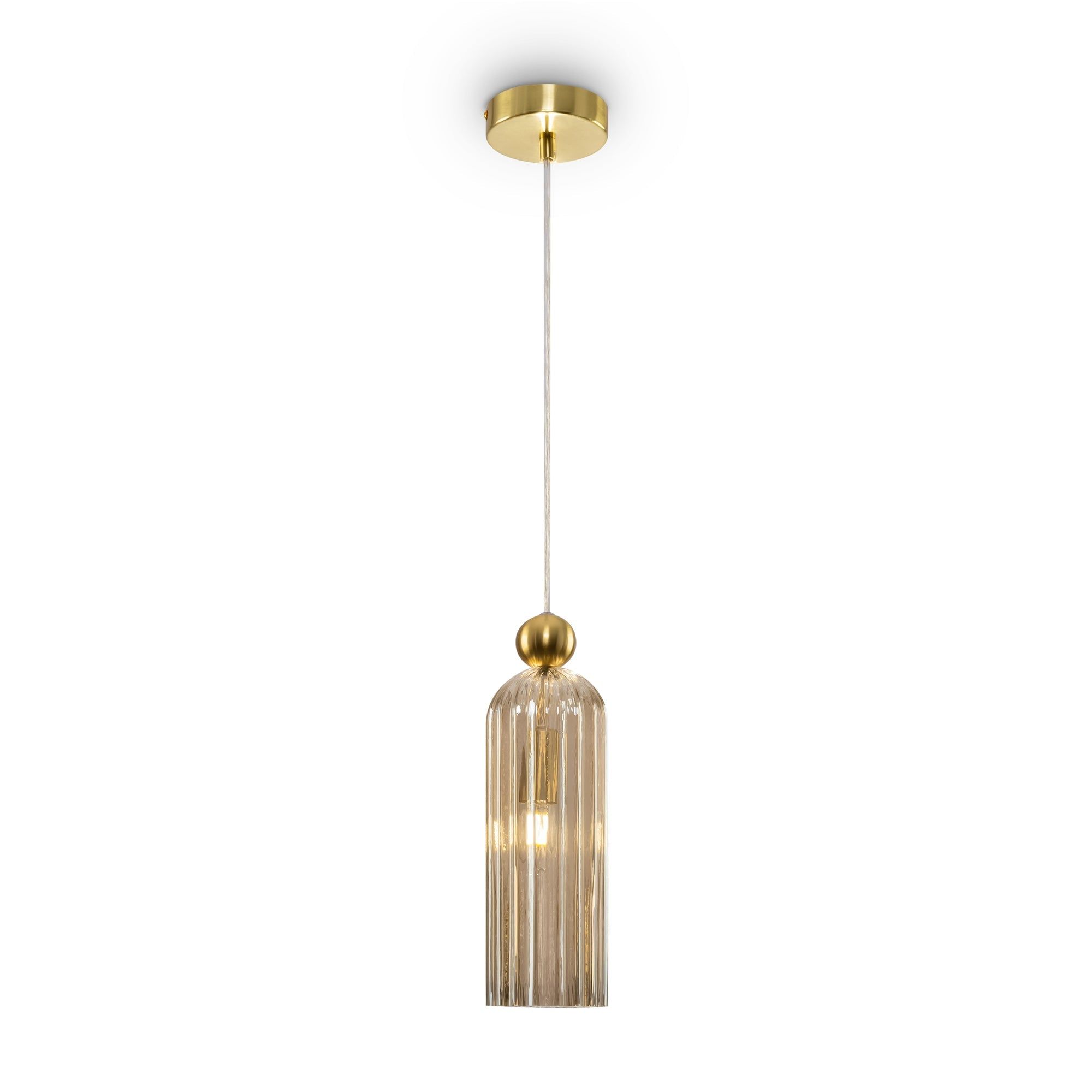 Maytoni Antic Pendant Lamp - Brass & Cognac Finish IP20