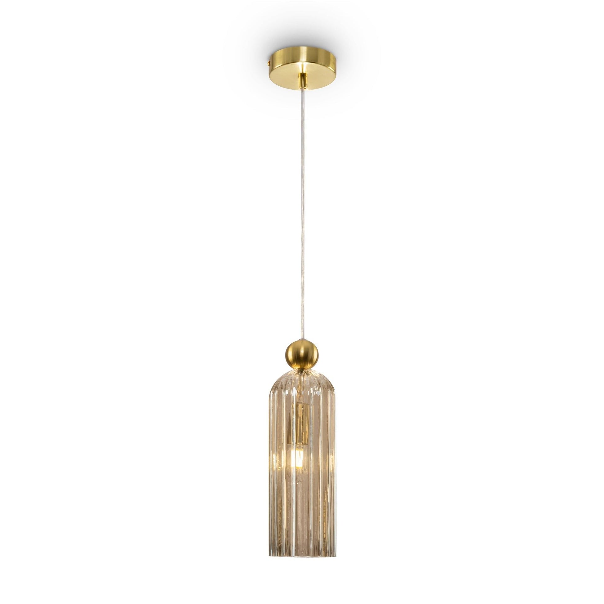 Maytoni Antic Pendant Lamp - Brass & Cognac Finish IP20