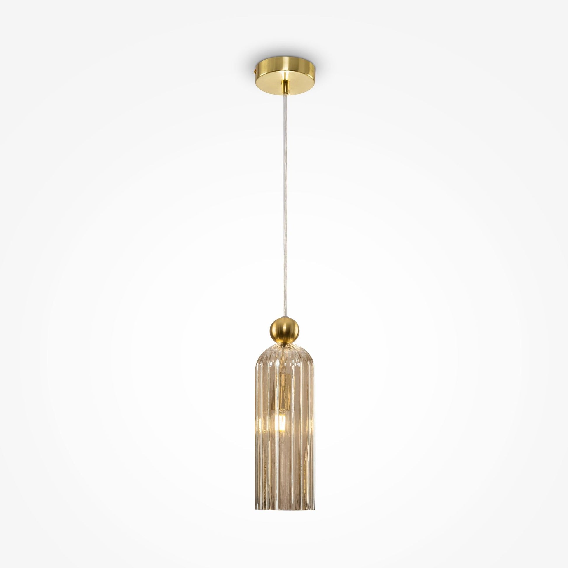 Maytoni Antic Pendant Lamp - Brass & Cognac Finish IP20