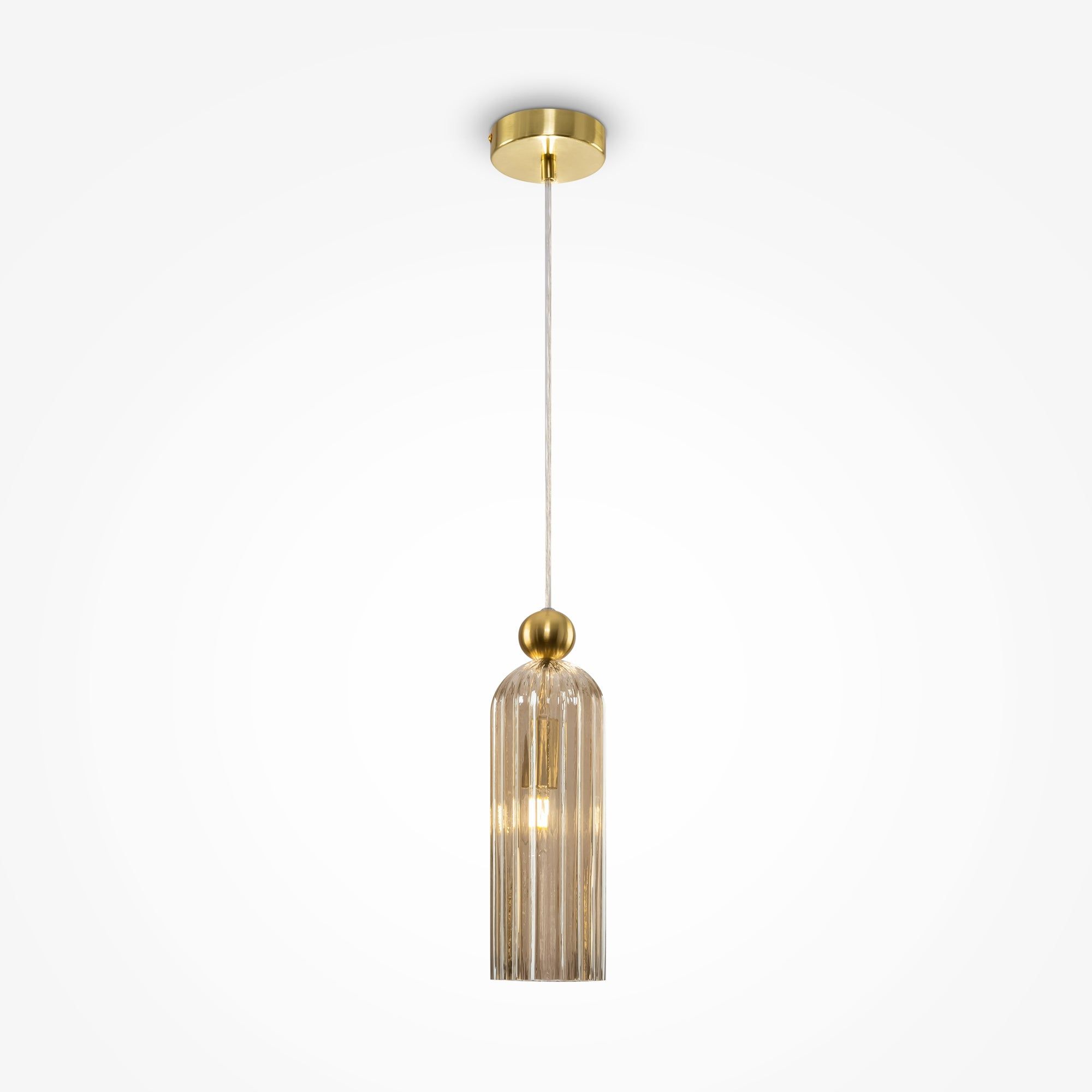 Maytoni Antic Pendant Lamp - Brass & Cognac Finish IP20