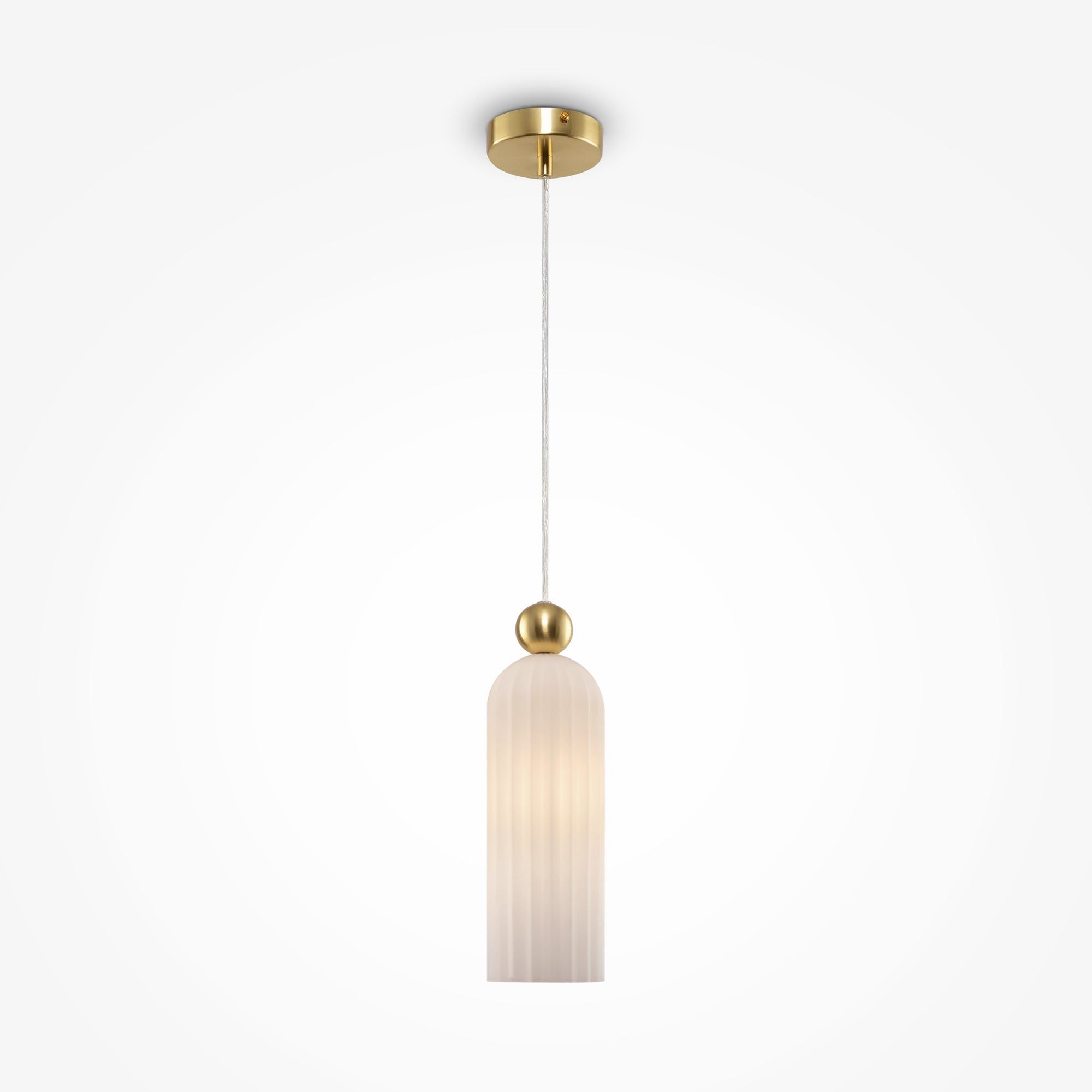 Maytoni Antic Pendant Lamp - Brass & White Finish IP20