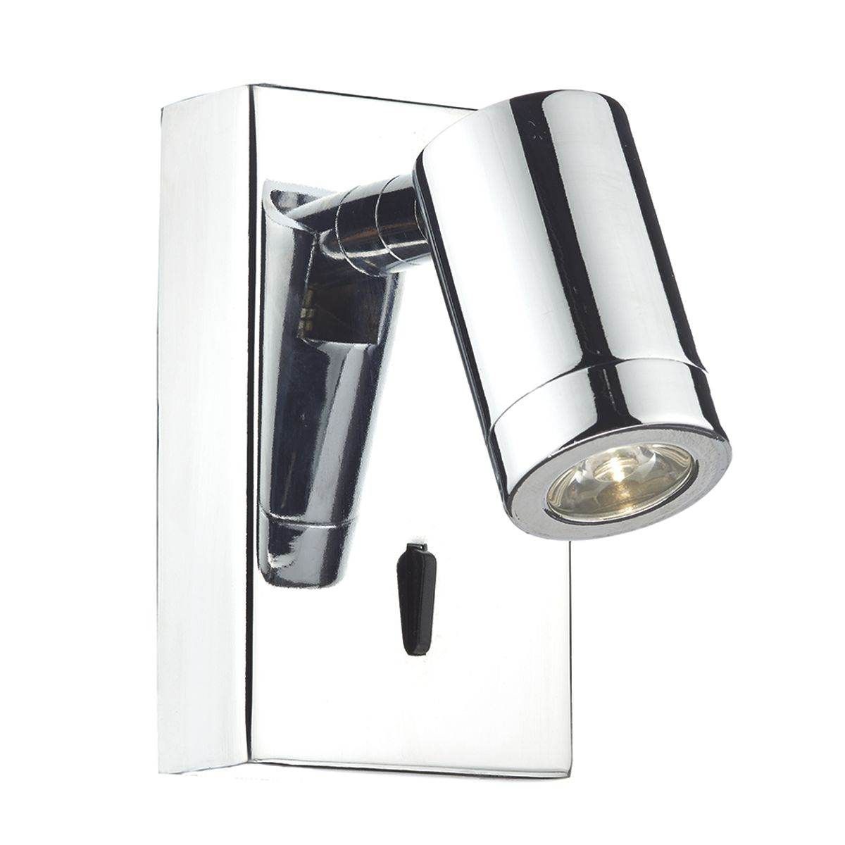 Dar Anvil Wall Bracket LED Polished Chrome - Cusack Lighting