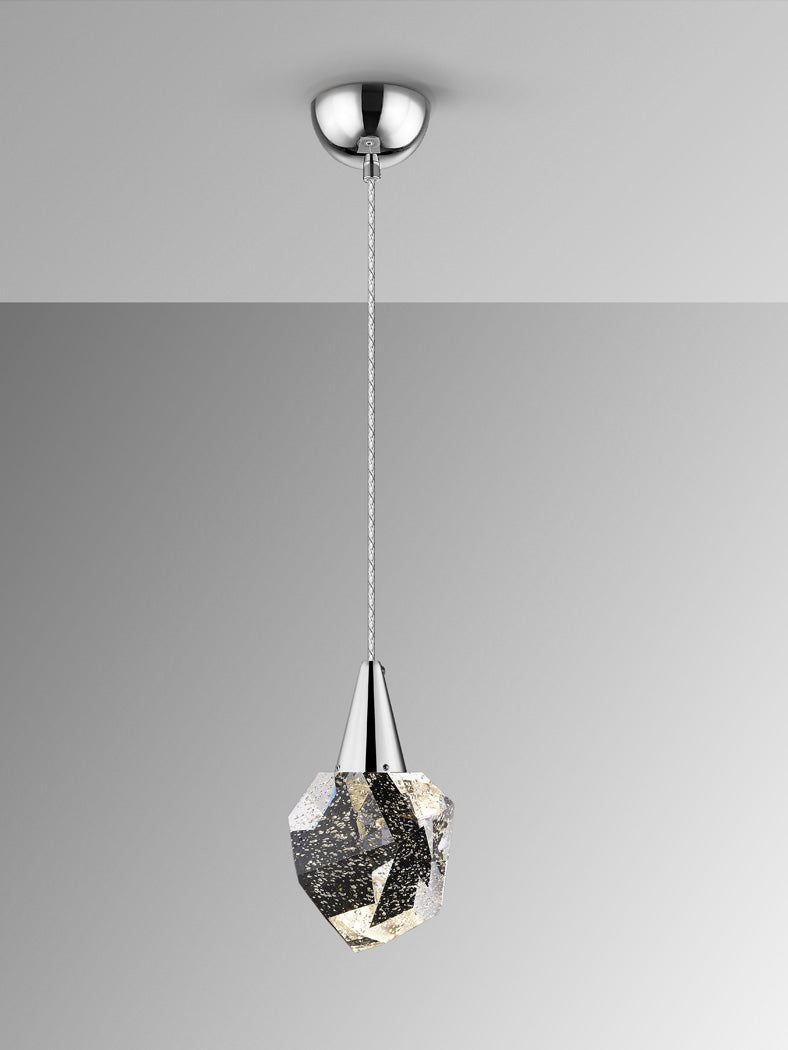 Aquaria· Lamp 1 L, Chrome, Matt Gold