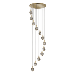 Aquaria Lamp 12 L, Matt Gold, Chrome - Cusack Lighting